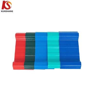 China Construcción de viviendas al aire libre UPVC Moderno T1070 PVC Techo de techo con tejas de techo con superficie ASA 1.2-3.0mm de espesor en venta