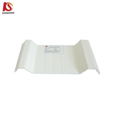 China Kunshang PVC techo de azulejos ecológicos personalizados de plástico corrugado ASA recubierto de PVC cubierta de techos de hojas 1130mmx5900mm en venta