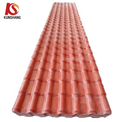 China High Fire Resistance Synthetic Resin Roof Tile with High Noise Reduction for sale