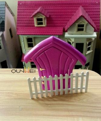 China Miniature Assessories wooden dollhouse, garden wooden fence, fence, 1:12 rail for sale