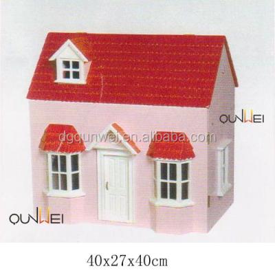 China Europe 1/12 Scale Dollhouse DIY Miniature Wooden Garden House Wooden Fair House Toy House QW60313 for sale