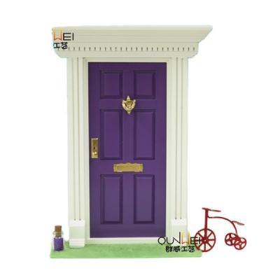 China Europe DIY 6-Panel Dollhouse Miniature Interior Wooden 1/12 Door for sale