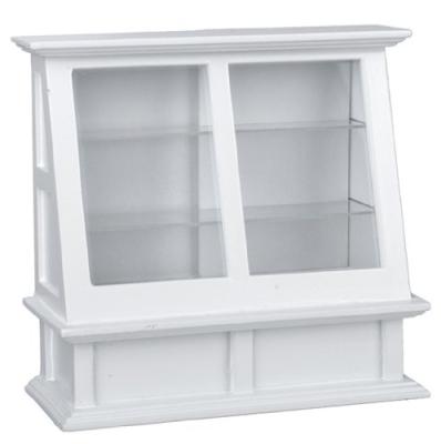 China Dollhouse Modern Miniature White Display Case-Large QW60118 for sale