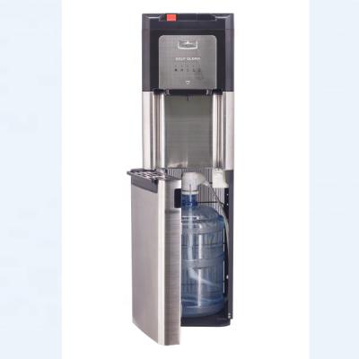 China Floor Standing Tall Stainless Steel Bottom Load Water Dispenser With 5 LED Indicators Hot Water Sanitizer for sale