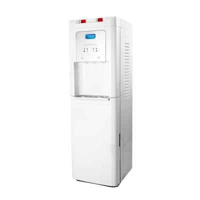 China Household Top Loading Bottled Water Cooler With Cabinet For Spare Bottle for sale