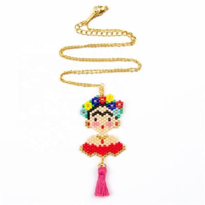 China Colorful Cartoon Stainless Steel Necklace Kids Necklace for sale