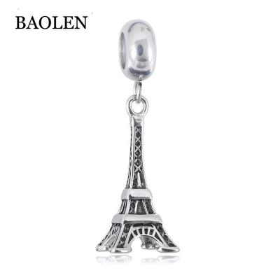 China Other Eiffel Tower Dangle Charm Pendant Silver Stainless Steel Valentine Birthday Gift New Design 2018 for sale