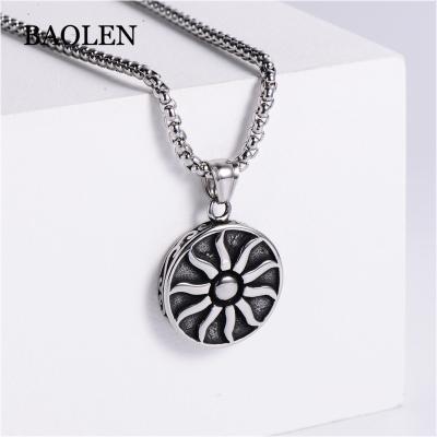 China Hiphop European Hot Selling Sun God Titanium Steel Pendant Across Platform Wholesale Jewelry for sale