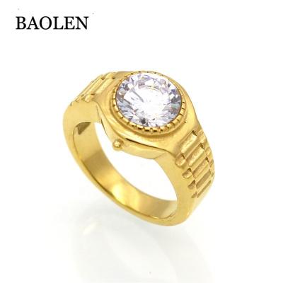 China Best Selling Wholesale CLASSIC Crystal Rings Stainless Color Rhinestones Rings Gold Stee For Women Gift for sale