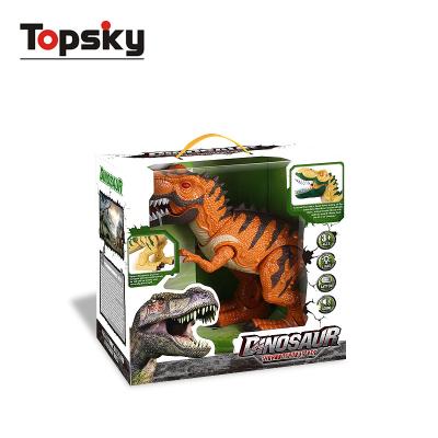 China Big dinosaur lighting toy battery dinosaur game set toy dinosaur walking toy with sound&light AA battery for sale