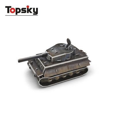 China DIY TOY Tiger tank foam 3d puzzle paper toy for kids educational jigsaw model for sale