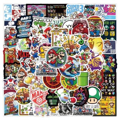 China 50Pcs Super Mario Classic Game Stickers For Fridge Skateboard Laptop Desktop Luggage Decorative DIY Sticker for sale