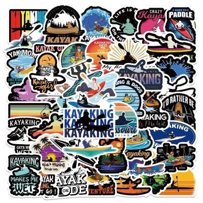 China 50Pcs Cartoon Sticker Cool Outdoor Sport Summer Kayak Stickers For Boy Skateboard Luggage Laptop Bottle Phone Stickers Fashion Cartoon for sale