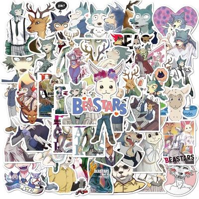 China Funny Cartoon Sticker 50Pcs Anime Beastars Label Sticker For Fridge Bottle Luggage Laptop Scrapbooking Cartoon Decorative Stickers for sale