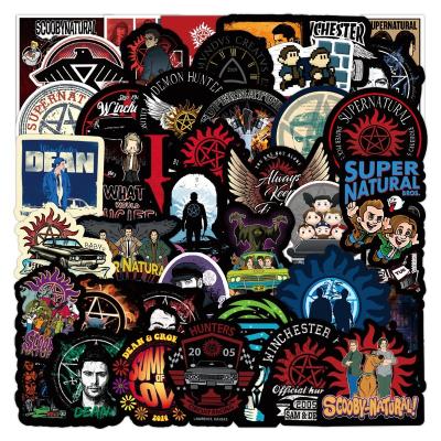 China 50Pcs Cartoon Sticker Supernatural TV Series Cool Graffiti Sticker For Laptop Home Bottle Luggage Fridge Table Decorative Stickers for sale