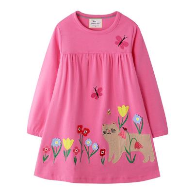 China Breathable 100% Cotton Summer Kids Casual Clothing Girls Dresses Kids for sale