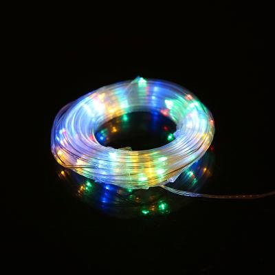 China Outdoor Waterproof IP65 Length Rainbow Pipe String Light Wholesale Customized Solar Led String Lights for sale