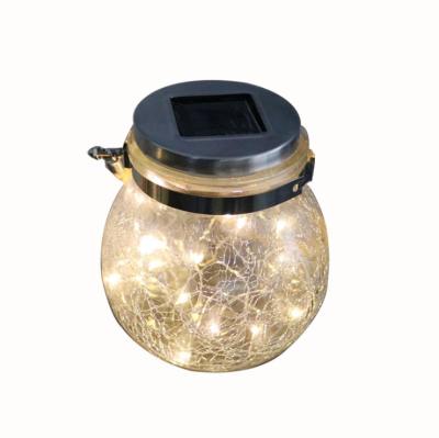 China Portable Christmas Glass Bottle Lamp Solar Hanging Tree Wishing Lamp Ice Slot Outdoor Waterproof Glass Bottle Lamp for sale