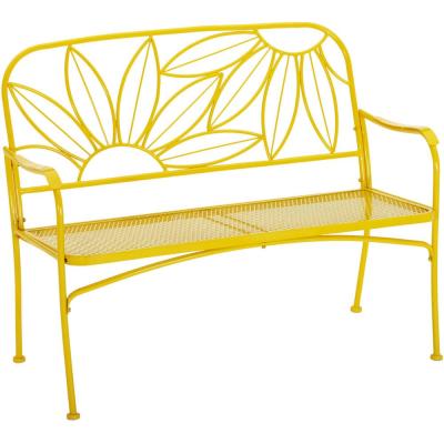 China Garden public places garden park double art iron sofa bed living room sofa chair park lazy chair armchair for sale