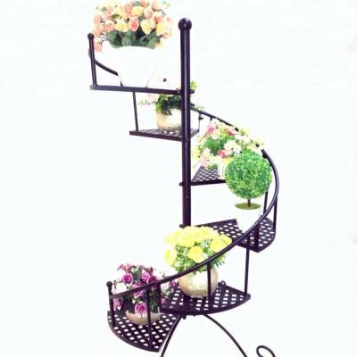 China Europe indoor and outdoor decorative metal stairness flower pots stand design planter for sale