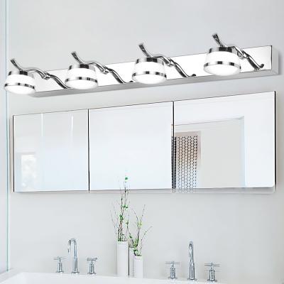 China Modern Wall Mounted Waterproof Aluminum Bathroom Lamp Chrome LED 160/320/460mm IP44 LED Mirror Light for sale