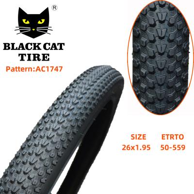 China Wholesales black bicycle tire 26x1.95 AC1747 best quality rubber bike tire for sale