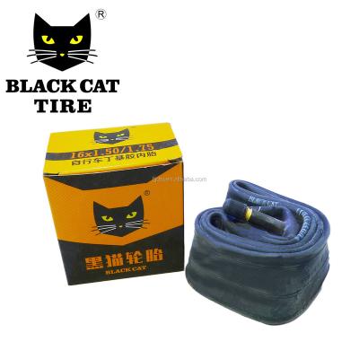 China Black Cat bicycle tube 16x1.50/1.75 for folding bike tire inner tube for sale