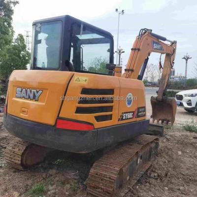 China 6 tons Mini Used Excavators sany60c sany55c used sany sy60c crawler mini excavators 0.3MÂ ³ for sale