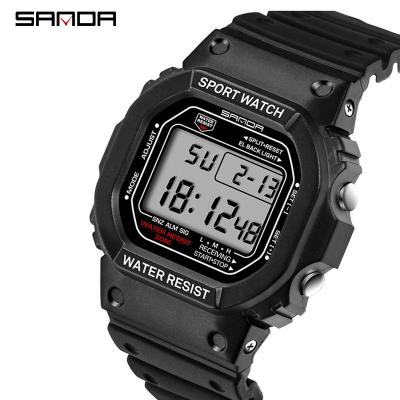 China Automatic date Sanda 329 fashion brand professional sports watch men women waterproof military watches shock men's digital analog quartz retro for sale