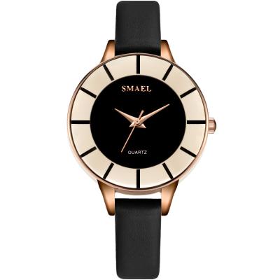 China New Women's Quartz Movt Watch Fashion Female Simple Waterproof Luxury Leather Automatic Watch Date SMAEL 1909 Smart Watches for sale