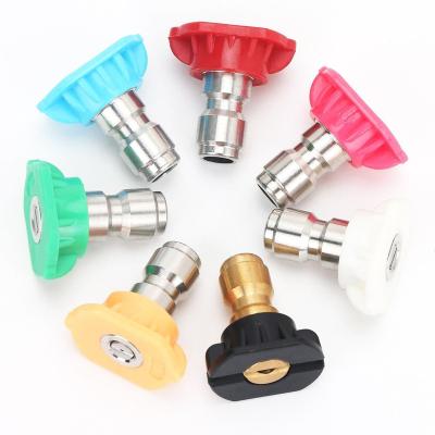 China Modern High Pressure Washer Parts High Pressure 7 Color Nozzles 4000psi Fit For Car Washer for sale