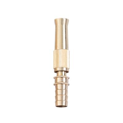 China Flow Controls Variable Brass Water Spray Adjustable Brass Nozzle, Hpb59 Male Copper Hose Adapter Thread Spray Water Garden Hose Brass Nozzle for sale