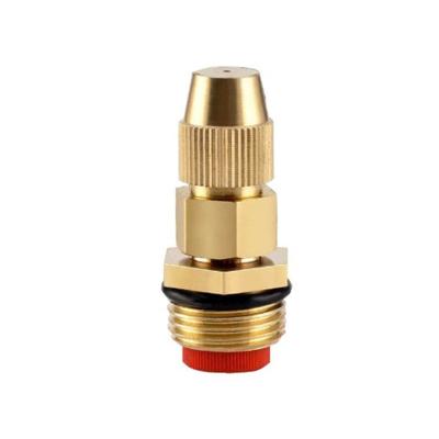 China Construction Material Stores Brass Nozzle Mist Fine Spray Nozzle With Strainer Apply For Adjustable Hollow Cone for sale