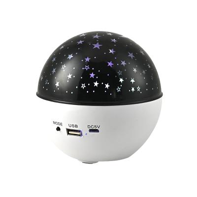 China New Pleasant Pleasant Rotating Star Projector Night Lights Rotating Star Moon Projection Lamp for Room for sale