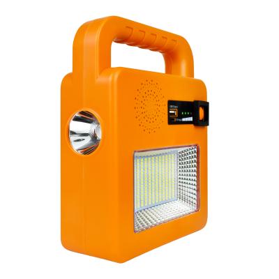 China Hot-selling Office Desk Portable Solar Emergency Lamp Flashlight Rechargeable Light for sale