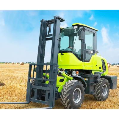 China 3.5 Ton Multi Functional Rough Terrain Forklift Rough Terrain Diesel Forklift New For Sale for sale