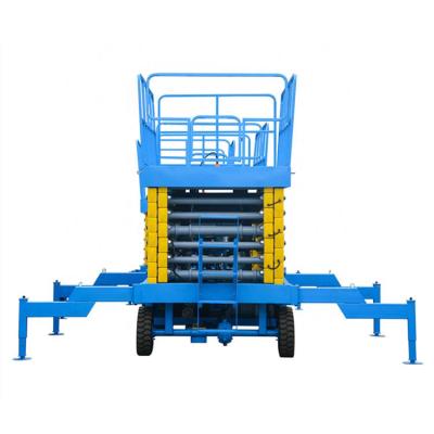 China Multi Functional Hydraulic Mobile Scissor Lift Table Telescopic Movable Scissor Lift for sale