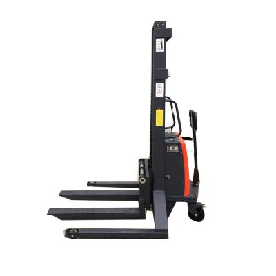 China Multi Functional Manual 1ton 1.5ton 2ton Pallet Stacker Wide Straw Electric Stacker for sale