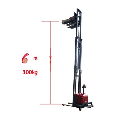 China Full 1ton 6m Multi Functional Stacker Walkie Stacker Electric Power Stacker for sale