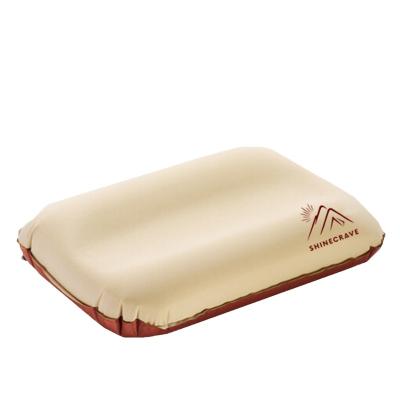 China Portable Outdoor foldable camping pillow self-inflatable portable pillow for sale