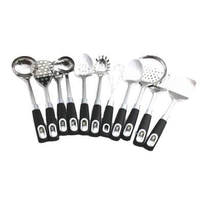 China Sustainable 11pcs Stainless Steel Serving Utensil Set Cookware Set Kitchen Utensil Set for sale