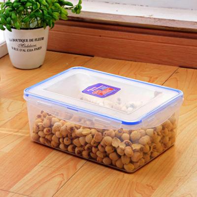 China BSCI Certificate 2.5L Sustainable Clear Clear Airtight Plastic Microwave Food Storage Container With Lids for sale