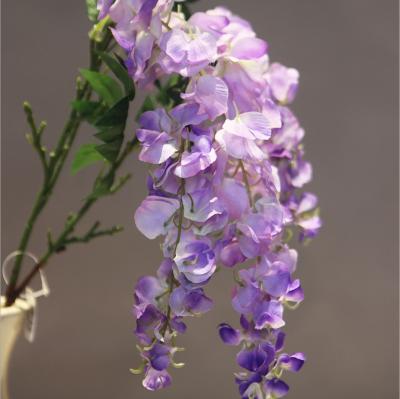 China Fashionable Gift Hanging Vines/Wholesale High Quality Silk Wisteria Home Decor Artificial Flowers For Home Decoration Wedding Festival Supplies for sale