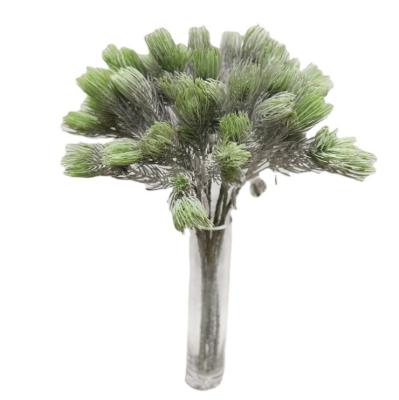 China Sustainable& Gift Plant Decoration Greenery Eco-friendly Plastic Plants/Wholesale Home Green Potted Artificial Simple Alpine Pine Needles Simulation Decor for sale