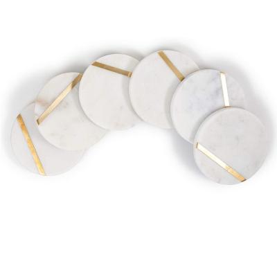 China Hot Selling Nordic Product Style Round Marble Coaster, Mini Coaster For Party, Wedding, Living, ect for sale