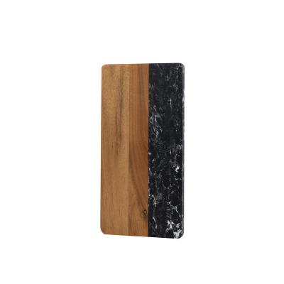 China Disposable custom design new style wood+marble kitchen cutting board for sale