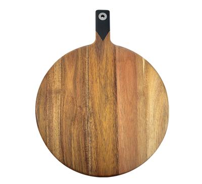 China Factory sale disposable eco friendly acacia wood custom made pizza cutting board for kitchen for sale