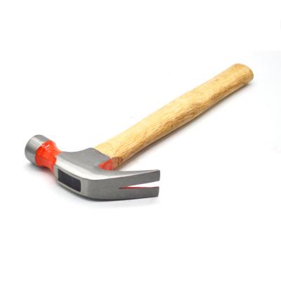 China Nail Hammer Guangzhou Supplier 45 Carbon Steel Claw Hammer With Wooden Handle for sale