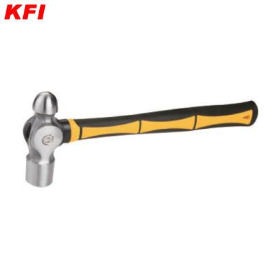 China Machinist Hammer High Quality 32 oz Carbon Steel Ball Pein Hammer With Fiberglass Handle for sale