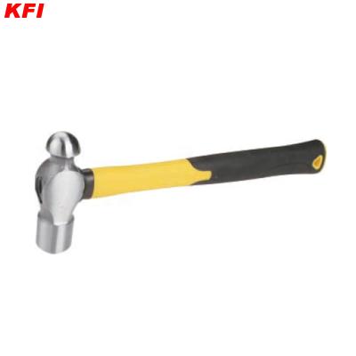 China Machinist Hammer Factory Supplier Round Type 16 Oz Ball Paint Hammer With Fiberglass Handle for sale